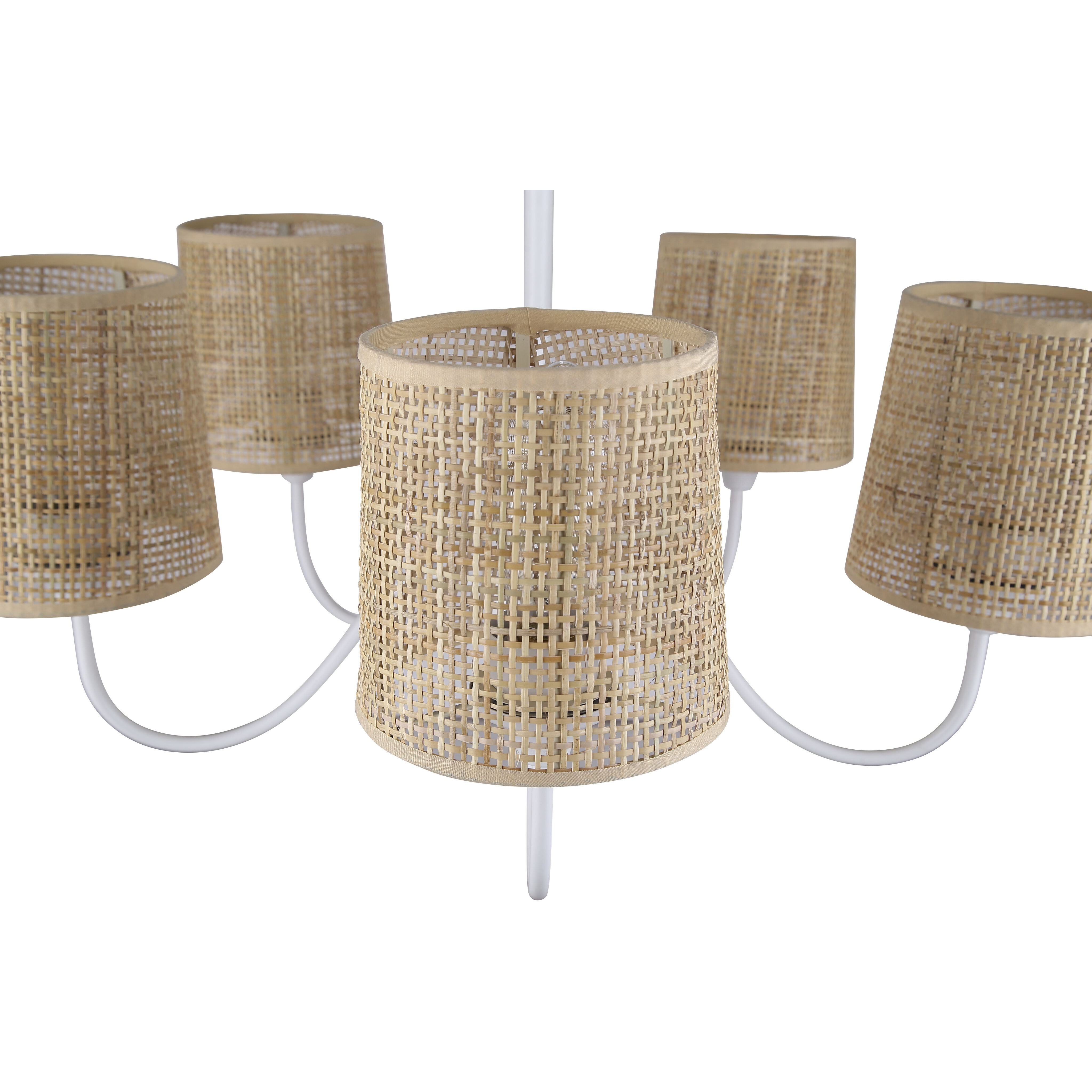 Daisey 5 Light 27 inch White Chandelier Ceiling Light