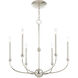 Cortlandt 6 Light 28 inch Polished Nickel Chandelier Ceiling Light