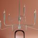 Pilar 9 Light 40 inch Brushed Nickel Chandelier Ceiling Light