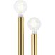 Arya 4 Light 20 inch Brushed Gold ADA Wall Bracket Wall Light, Design Series