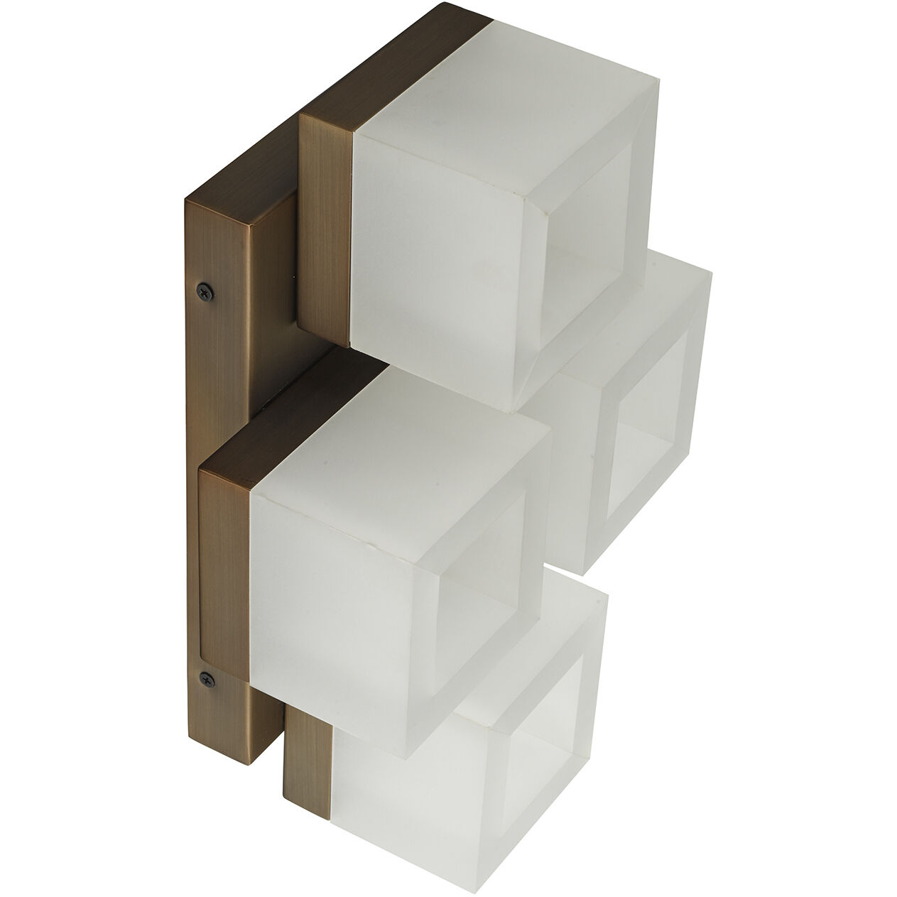 Cubic LED 9 inch Bronze Flush Mount Ceiling Light