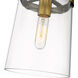 Callista 1 Light 8 inch Rubbed Brass Mini Pendant Ceiling Light