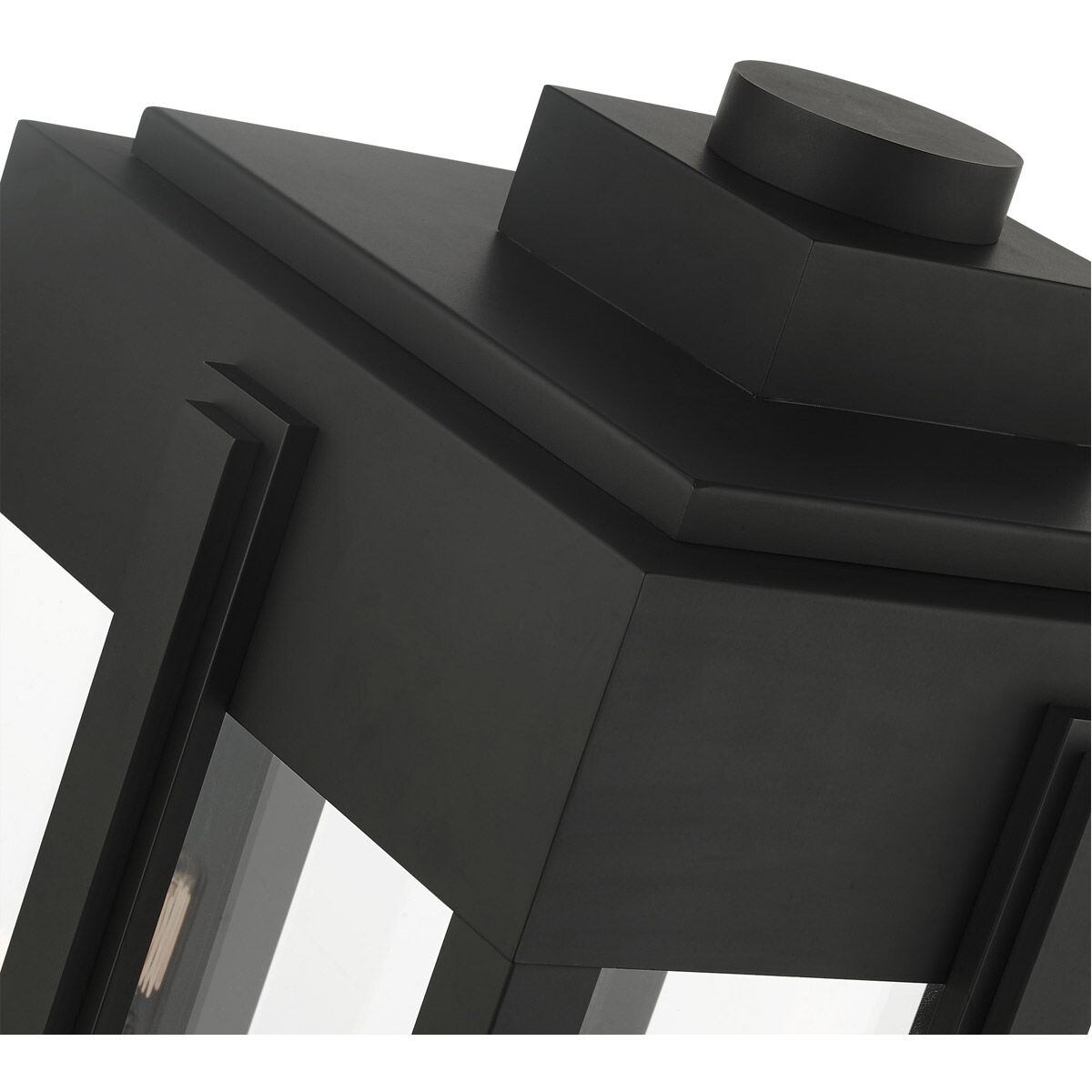 Lexington 4 Light 31 inch Black Outdoor Post Top Lantern