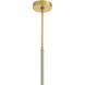 Marco 1 Light 16 inch Bone with Antique Brass Pendant Ceiling Light, Large