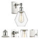Ballston Cindyrella LED 6 inch White and Polished Chrome Sconce Wall Light in Clear Glass