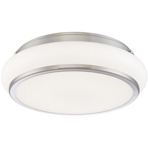 Muir LED 15 inch Satin Nickel Flush Mount Ceiling Light, Large