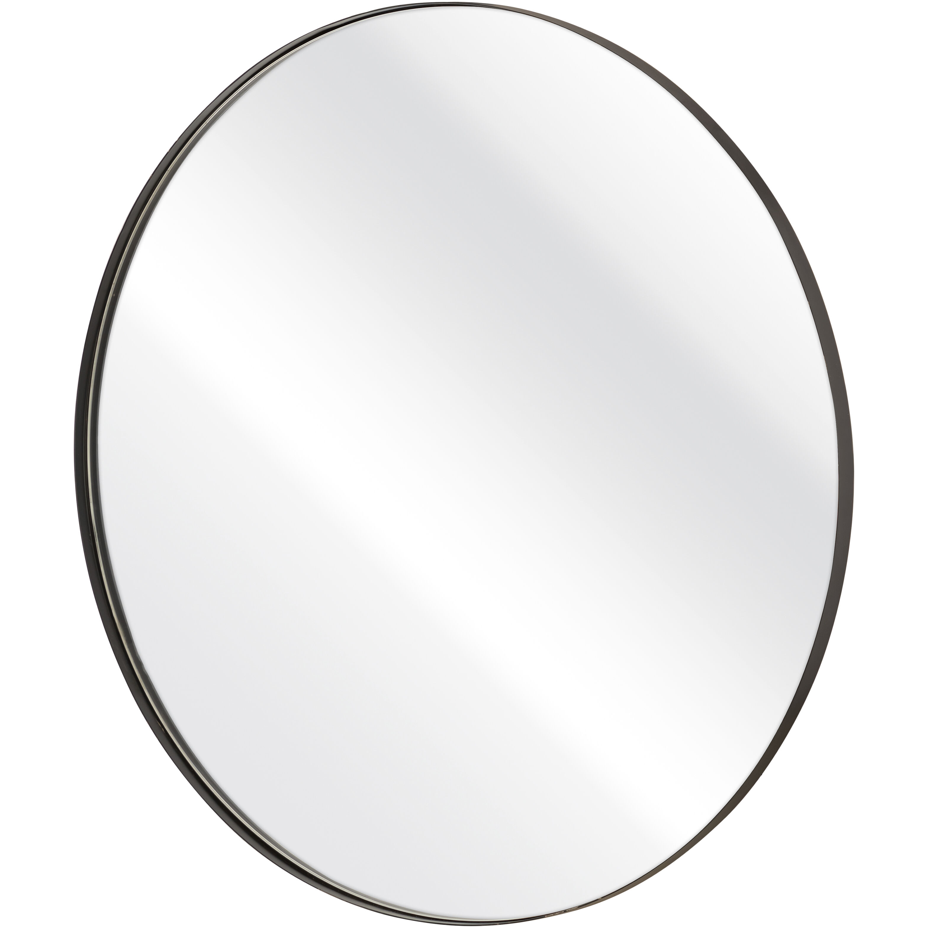 Beni 36 X 36 inch Black Wall Mirror