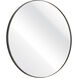 Beni 36 X 36 inch Black Wall Mirror