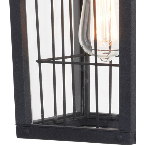Gage LED 7 inch Volcanic Black Outdoor Pendant