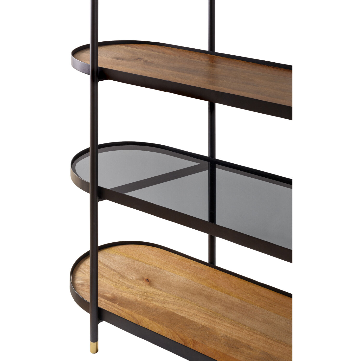 Pearson Dark Brown / Black / Black Bookcase