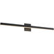 Vega LED 37 inch Black Vanity Light Wall Light in 3000K