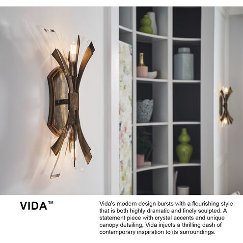 Vida LED 9 inch Brushed Graphite Indoor Wall Sconce Wall Light