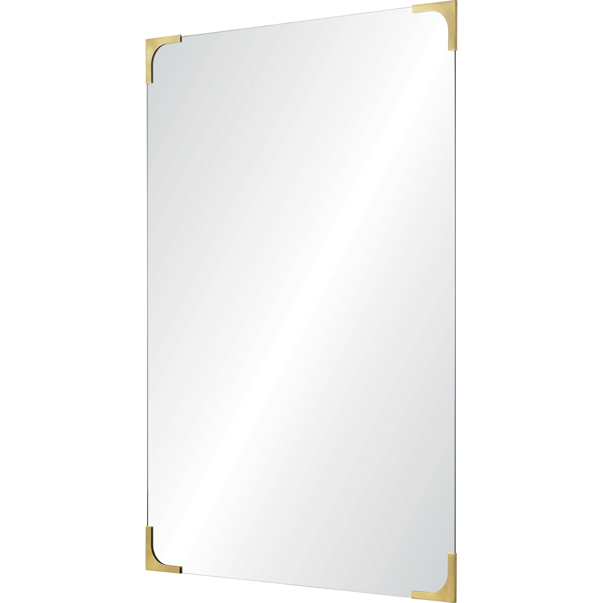 Eros 36 X 24 inch Antique Brass Wall Mirror