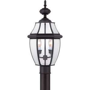 Newbury 2 Light 21 inch Mystic Black Outdoor Post Lantern