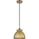 Adirondack 1 Light 8.13 inch Brushed Brass Mini Pendant Ceiling Light