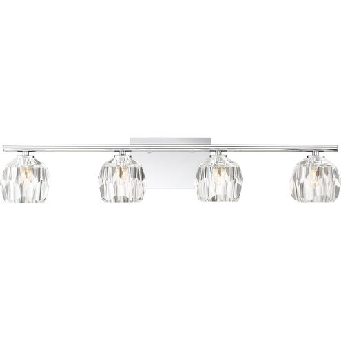 Regalia 4 Light 30 inch Polished Chrome Vanity Light Wall Light