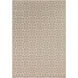 Alfresco 126 X 87 inch Brown/Beige Machine Woven Rug, Polypropylene