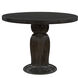 Portobello 40 X 40 inch Hand Rubbed Black with Light Brown Dining Table