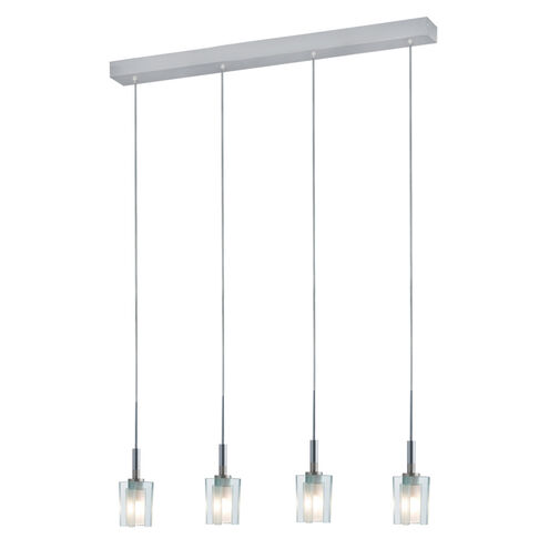 Akina 4 Light Satin Nickel Pendant Ceiling Light