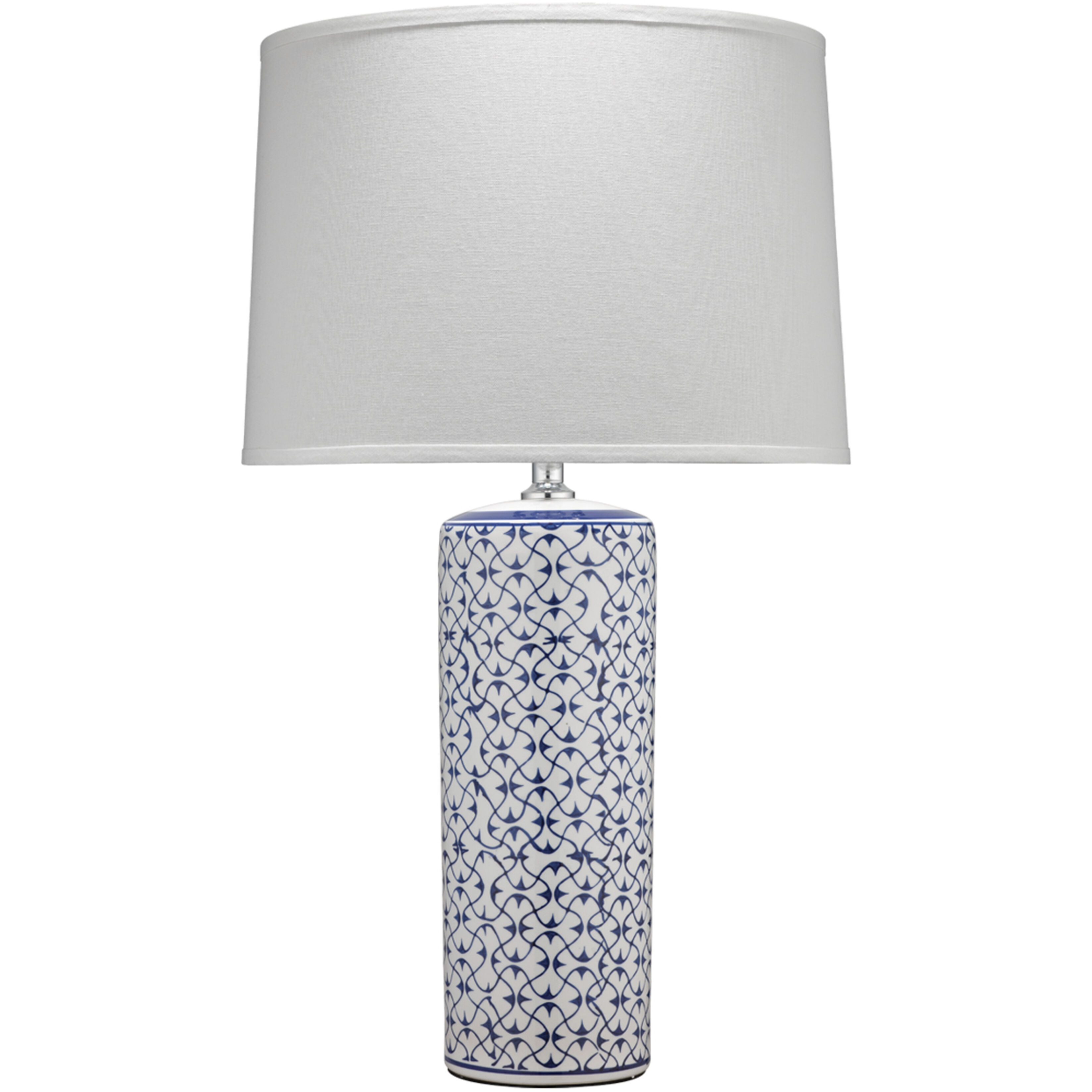Vivian 28.5 inch 150 watt Blue and white ceramic Table Lamp Portable Light