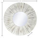 Cameron 36 X 36 inch Distressed White and Clear Wall Mirror