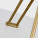 Kelly Wearstler Teline LED 30 inch Antique-Burnished Brass and Matte White Round Chandelier Ceiling Light