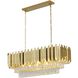 Canada LED 12.3 inch Gold Chandelier Ceiling Light