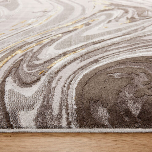 Ayda 130 X 94 inch Black/Grey Rug in 8 x 11