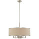 Park Ridge 7 Light 24 inch Brushed Nickel Pendant Chandelier Ceiling Light