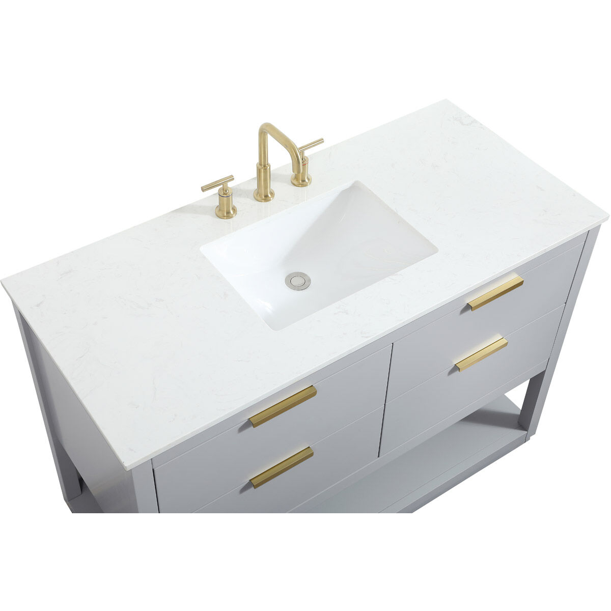 Larkin 48 X 22 X 34 inch Grey Vanity Sink Set