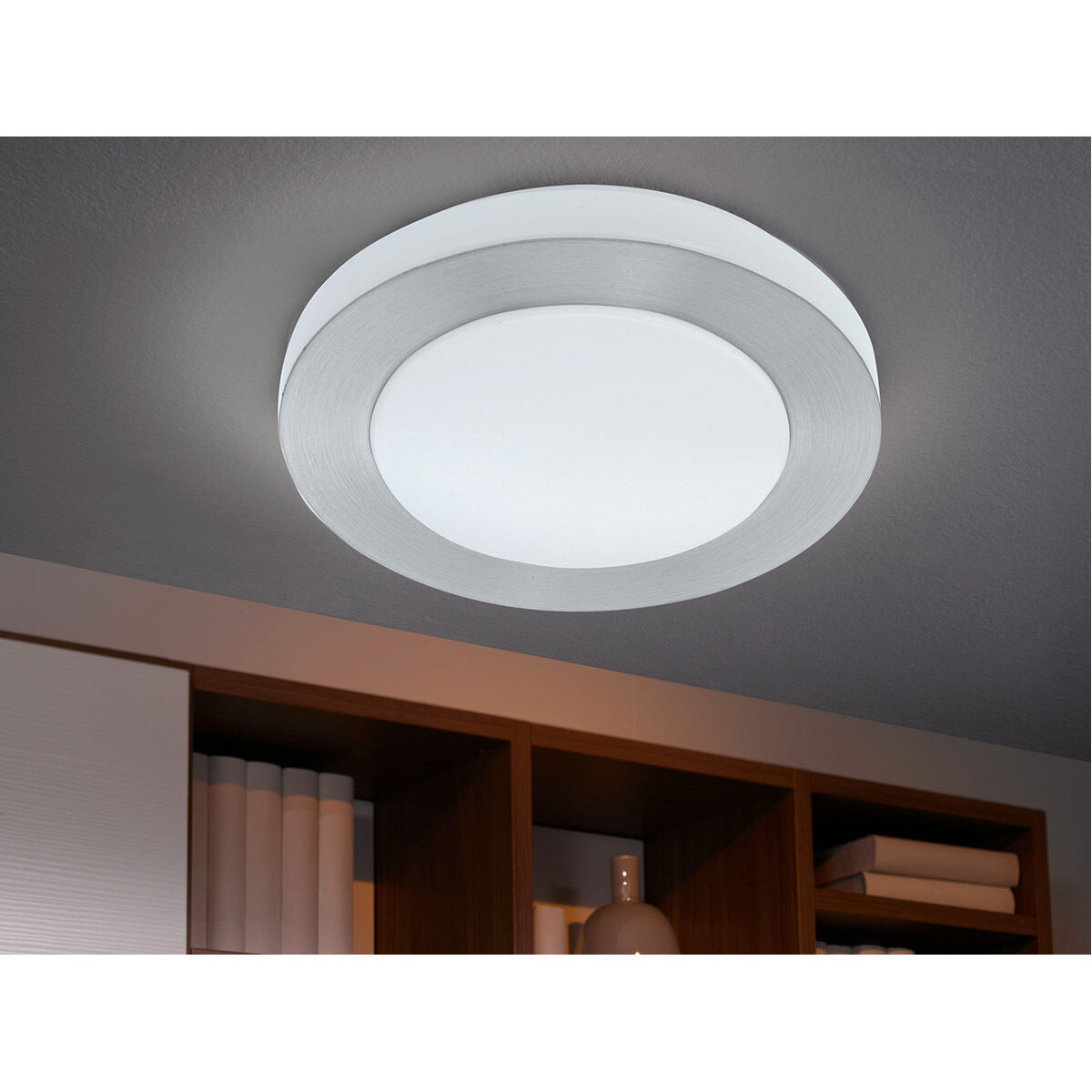 Carpi 1 LED 11.75 inch Brushed Aluminum Flush Mount Ceiling Light
