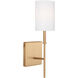 Foxdale 1 Light 5 inch Satin Brass Bath Vanity Wall Light