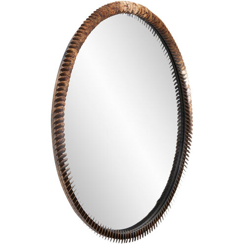 Coined 34 X 34 inch Acid Treated Wall Mirror