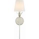 Broche Sconce Wall Light in Antique Silver
