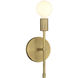 Iconic II G LED 5 inch Antique Brushed Brass Wall Sconce Wall Light