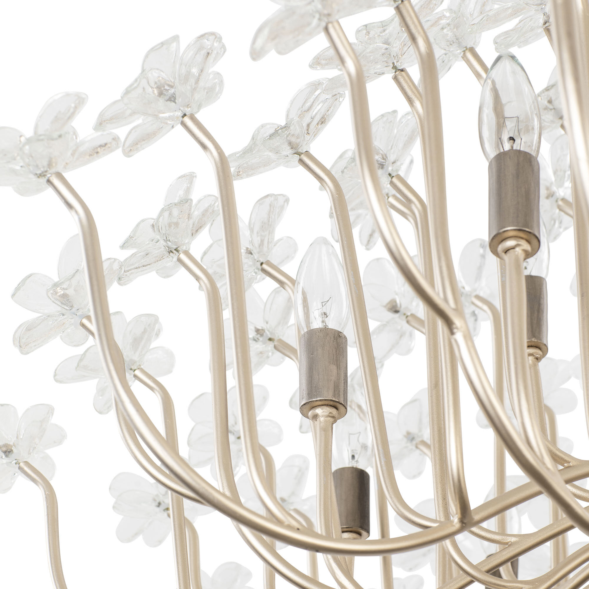 Wildflower 15 Light 40 inch Gold Dust/Artifact Chandelier Ceiling Light, Smithsonian Collaboration