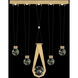 Aria 10 Light 43 inch Gold Pendant Ceiling Light