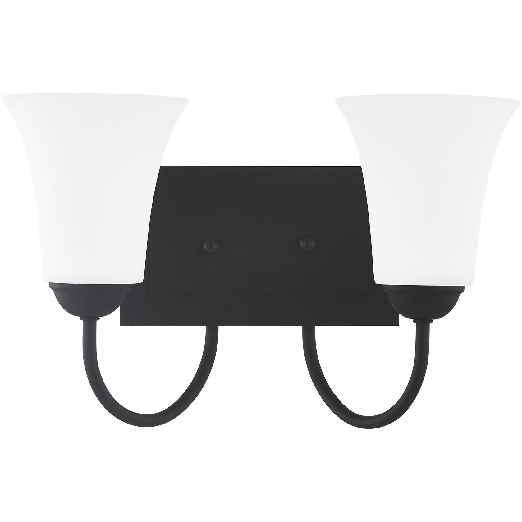 Ridgedale 2 Light 15 inch Black Bath Vanity Wall Light