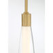 Verto LED 3 inch Legacy Brass Pendant Ceiling Light