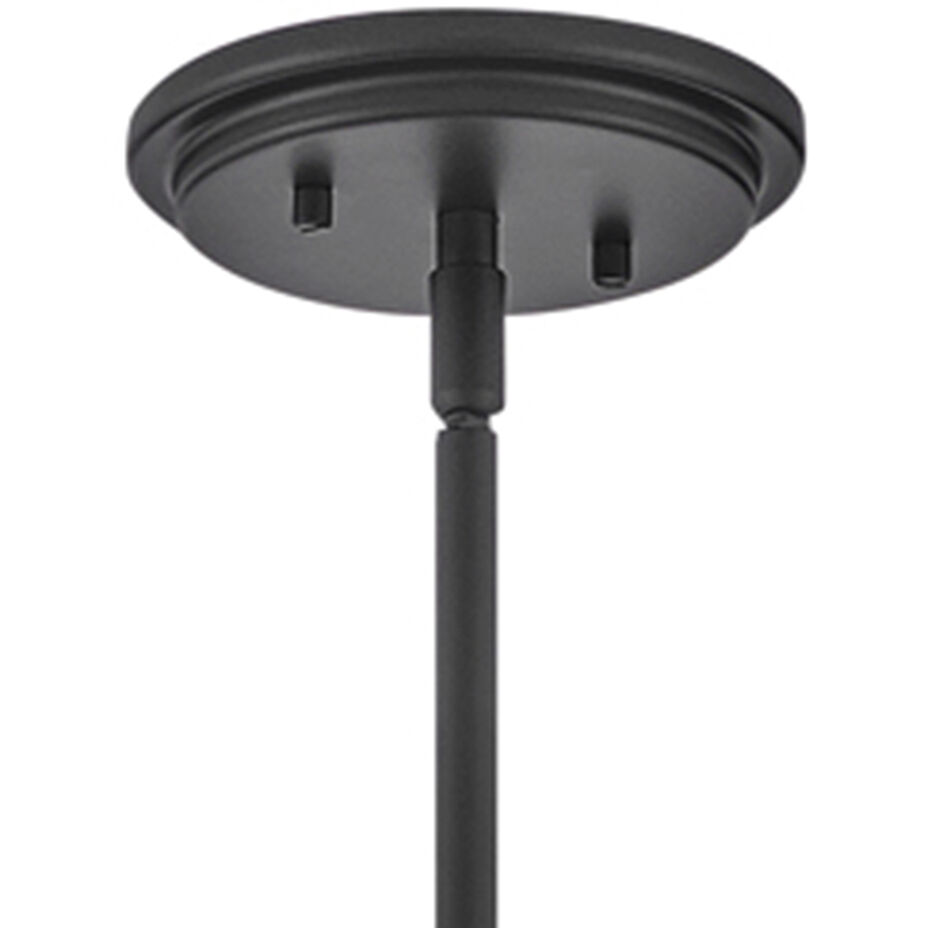 Arti 1 Light 15 inch Black with Cased Opal glass Pendant Ceiling Light in Black / Cased Opal