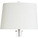 Lily 30 inch 100.00 watt Clear and Beige and Pink and Brown Table Lamp Portable Light