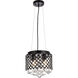Tully 4 Light 10 inch Black Pendant Ceiling Light