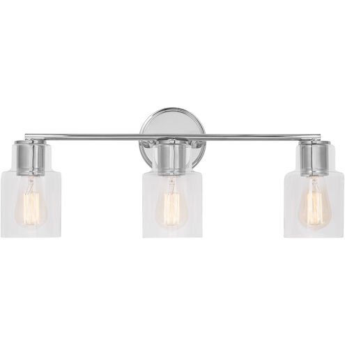 Drew & Jonathan Sayward 3 Light 24 inch Chrome Wall Bath Fixture Wall Light