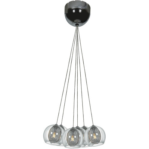 Aeria 7 Light 12 inch Chrome Pendant Ceiling Light