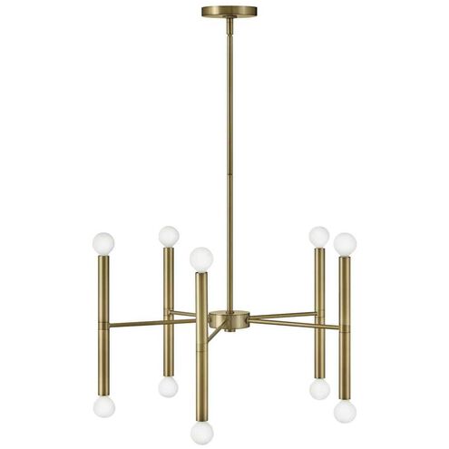 Millie LED 24 inch Lacquered Brass Chandelier Ceiling Light