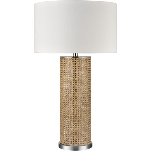 Addison 35 inch 150.00 watt Natural with Brushed Nickel Table Lamp Portable Light