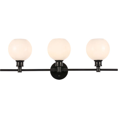 Collier 3 Light 28 inch Black Wall sconce Wall Light