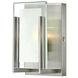 Latitude 1 Light 5 inch Brushed Nickel Vanity Light Wall Light