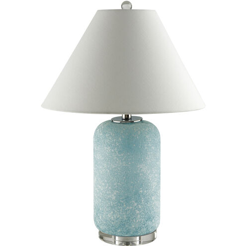 Isolde 24 inch 150 watt Blue Accent Table Lamp Portable Light