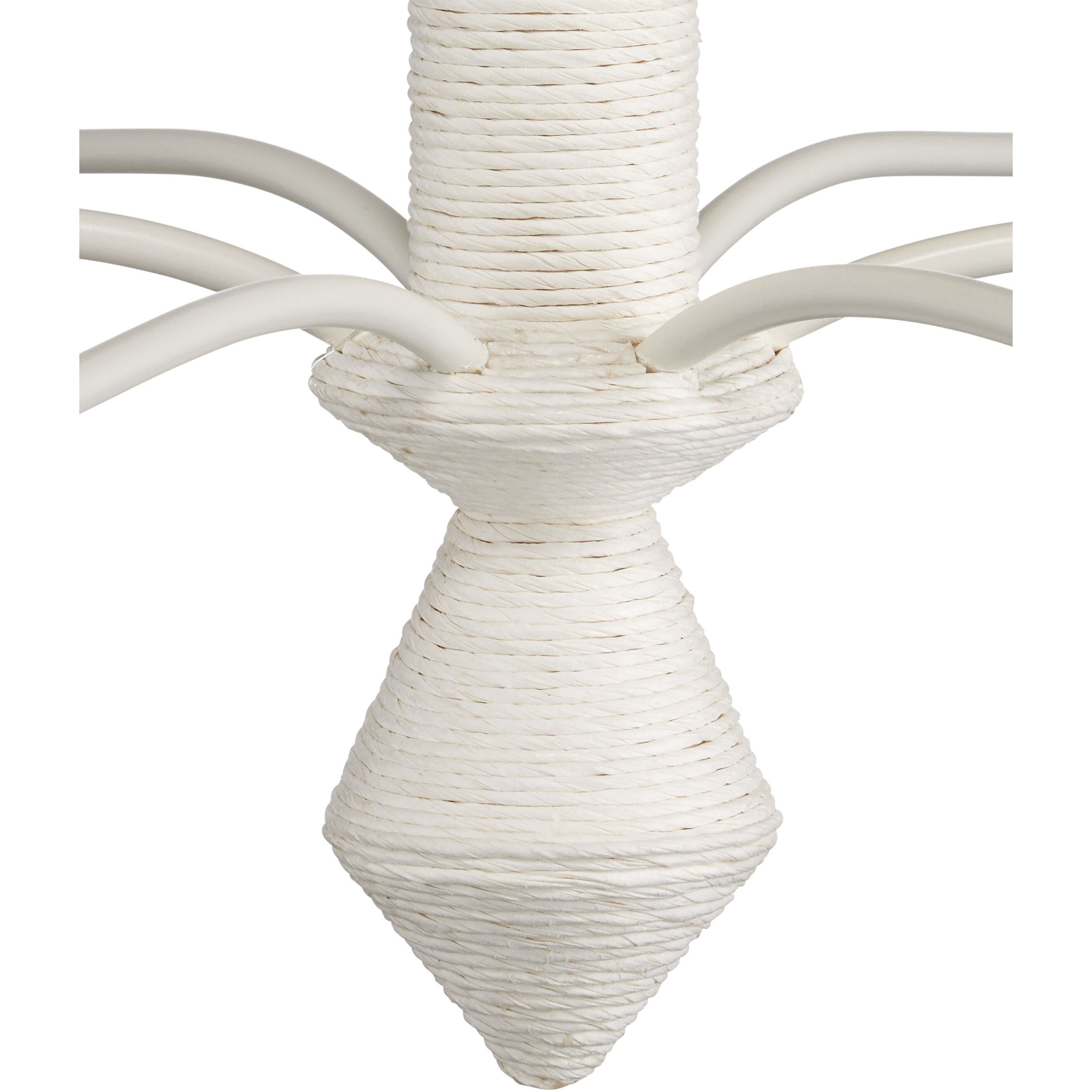 Donnybrook 6 Light 32.5 inch Snow White/White Chandelier Ceiling Light